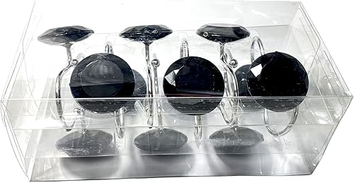 Miniatura 7 de Romantic Angels 12 ganchos de cortina de ducha para baño, acero inoxidable resistente a la corrosión, ganchos decorativos para cortina de ducha y