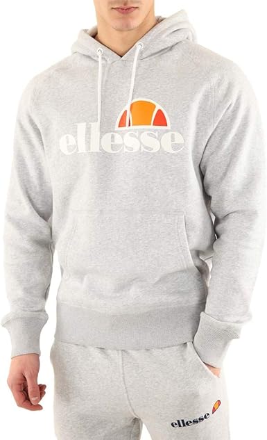 ellesse - Sudadera con capucha para hombre, color gris gris L: Amazon.es:  Ropa