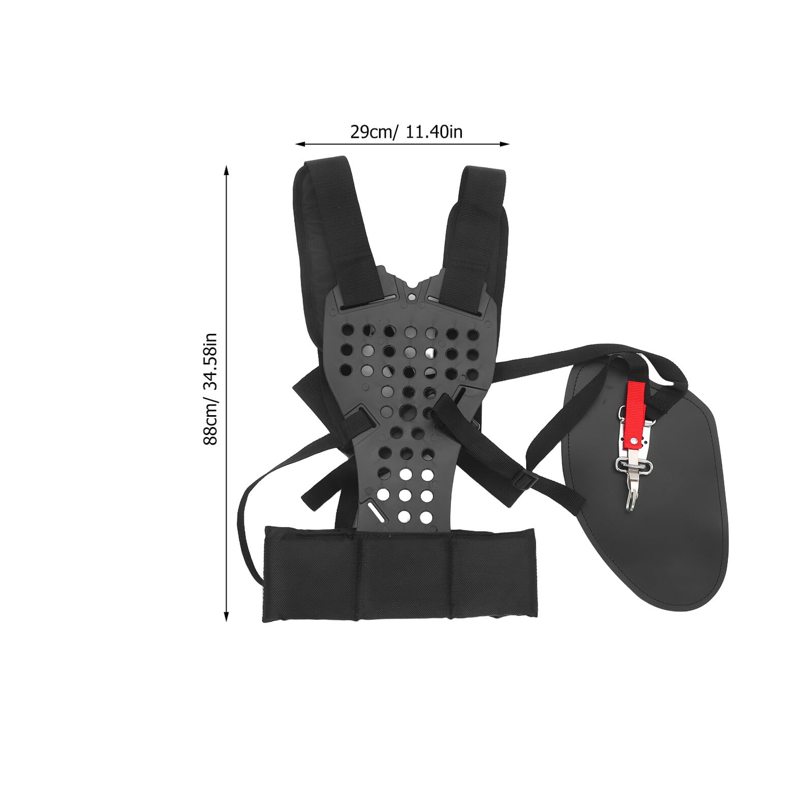 BESPORTBLE Cinghia Regolabile Imbottita per Tosaerba Doppia Tracolla Ergonomica per Decespugliatore e Soffiatore Accessorio per Giardinaggio Supporto Stabile e Comfort Traspirante per Uso