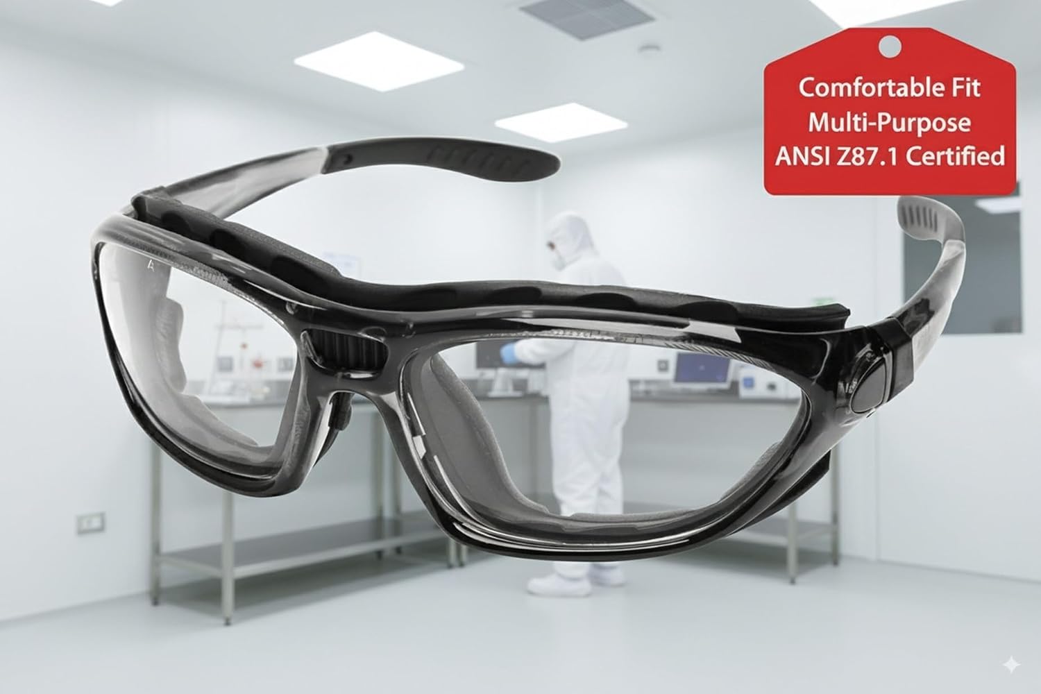 NEPTUNE - Safety Glasses Protective Eyewear for Men and Women - ANSI z87.1 Safety Glasses - Impact Resistant, Comfortable Eye Protection for Industrial, Construction, Consumer, and Sports