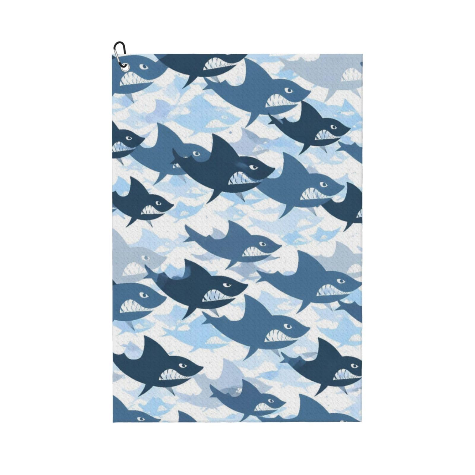 BSDFGSDD Shark Military Army Background of Fish Golf Towel 24 x 16 inches