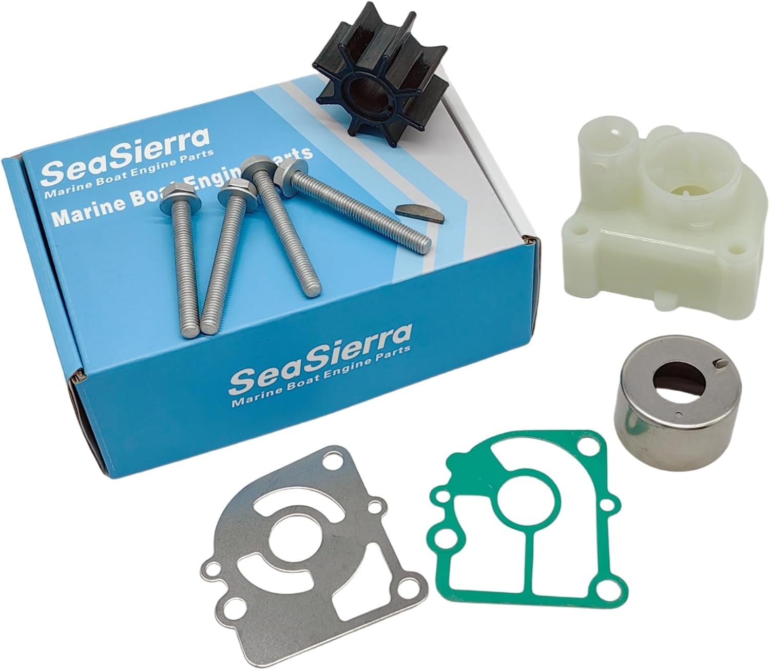 Boat Marine 362-87322-1 Water Pump Impeller Repair Kit for Tohatsu Nissan M NS MFS NSF 9.9 12 15 18 20 HP 2/4 Stroke Outboard Replace 362-65231-1 362-65231-0