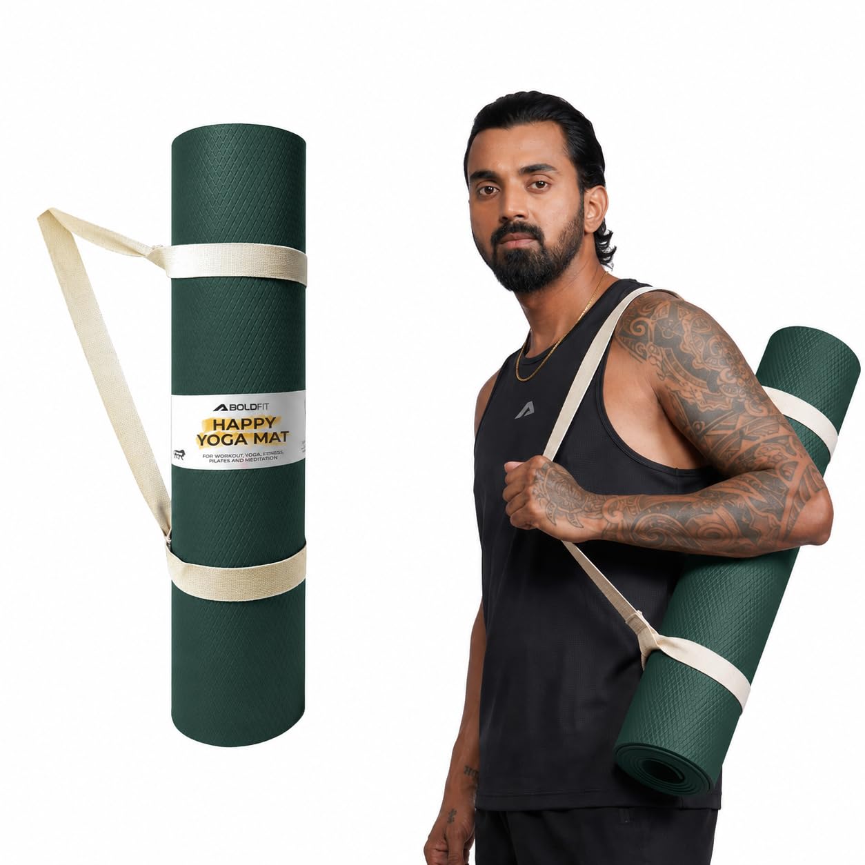 Boldfit Yoga Mat for Women and Men with Carry Strap