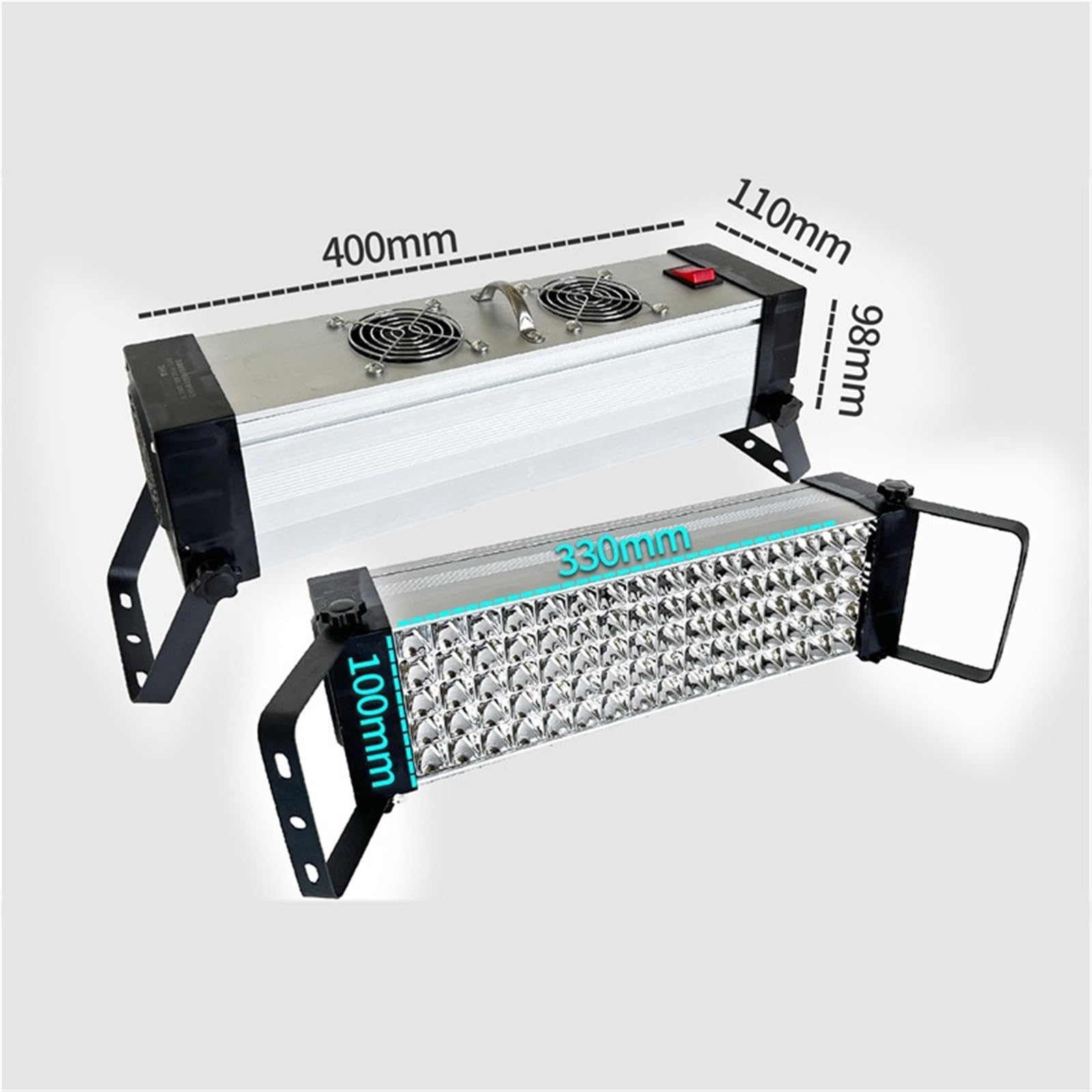 Lampa utwardzająca UV LED Lampa utwardzająca UV 400 W, szybkoschnąca, ultrafioletowa, 395 nm, klej, żywica, olej zielony, lutowanie, płytka PCB, powłoka, farba do ekranów LCD(365nm)