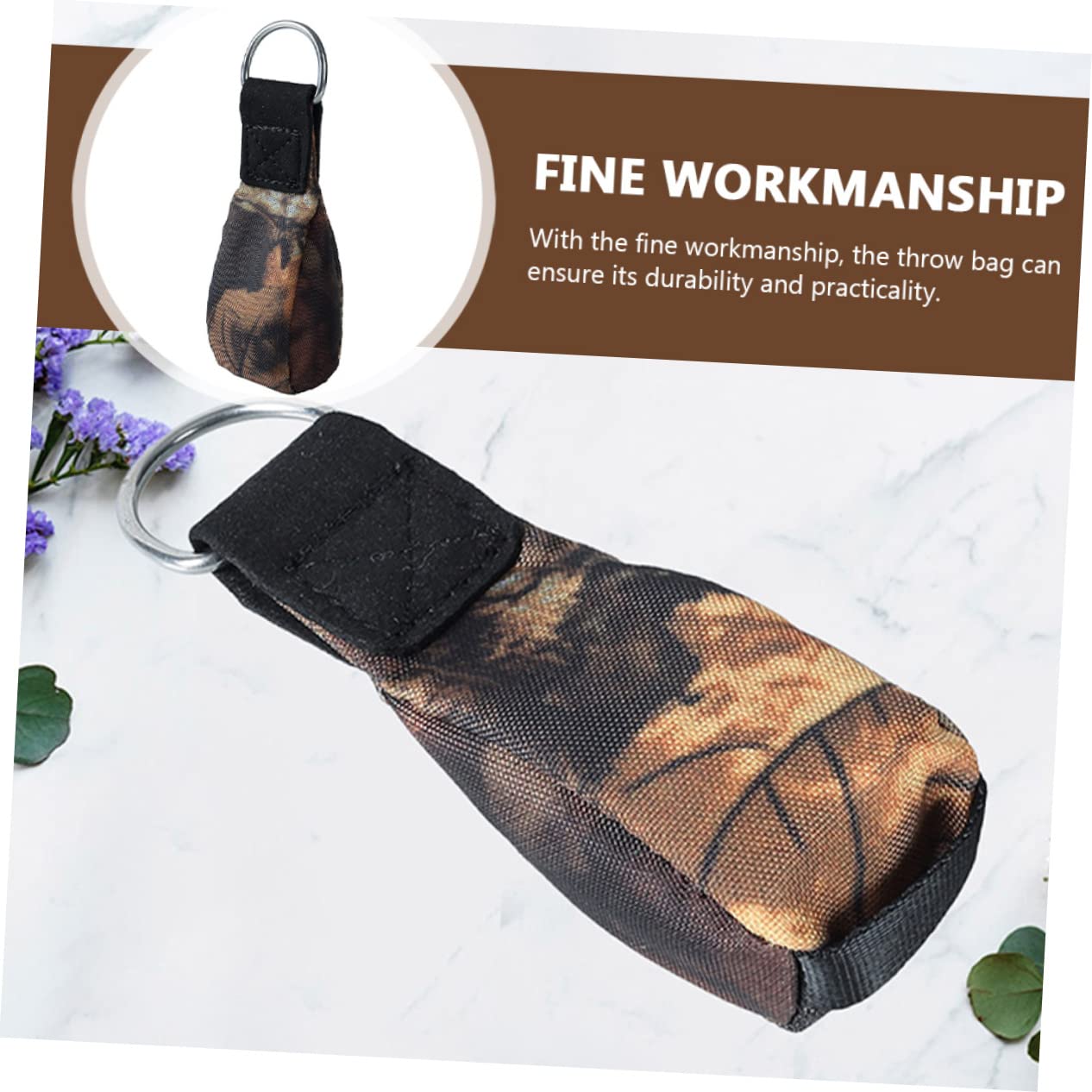 Mikikit Climbing Rope Bag Compact Throw Weight Pouch Easy to Throw Professional Gear