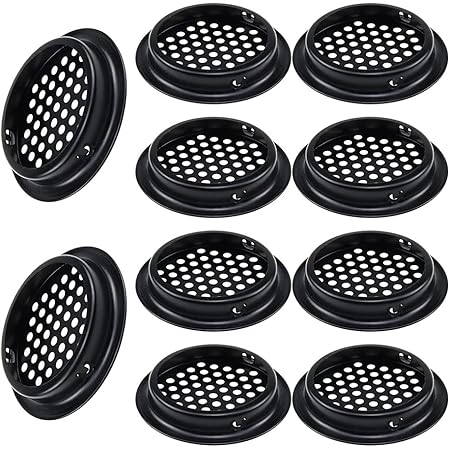 30 Pièces Grilles De Ventilation Rondes Vent Mesh,Trou De Maille De