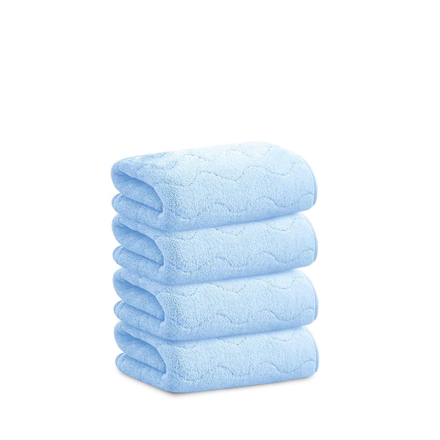 HOUSSE Microfiber Face Towel – 30 x 30 cm, Super Soft Coral Fleece, Quick-Dry & Highly Absorbent with Hook – Perfect for Men & Women (Blue)-picture-36