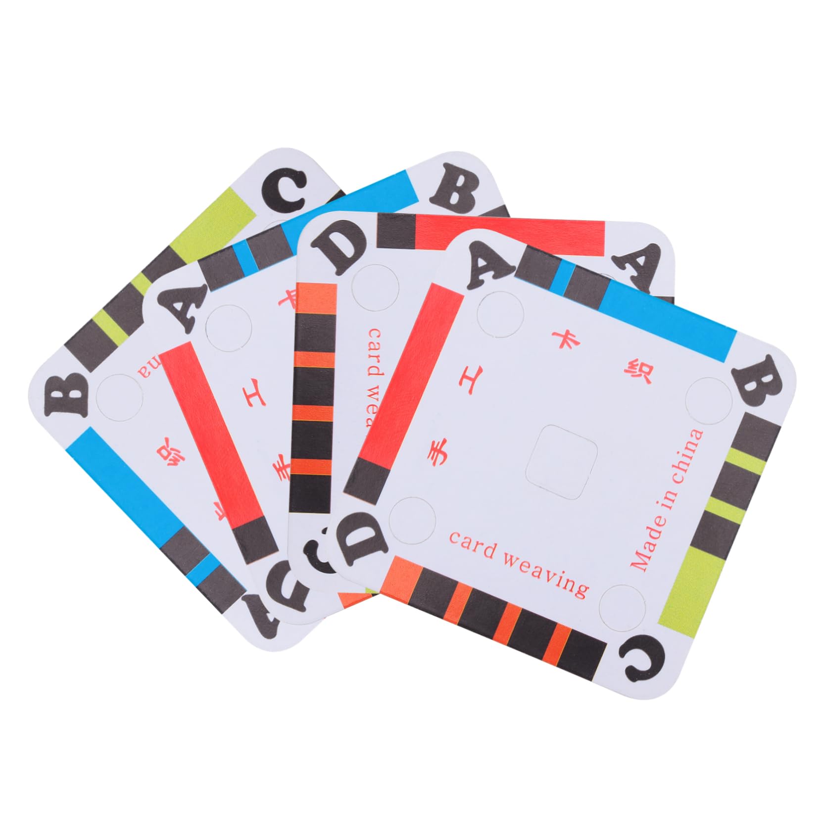 Beatifufu Weaving Kit 100pcs Cardstock Paper Cards Easy to Use Weaving Cards Tablet