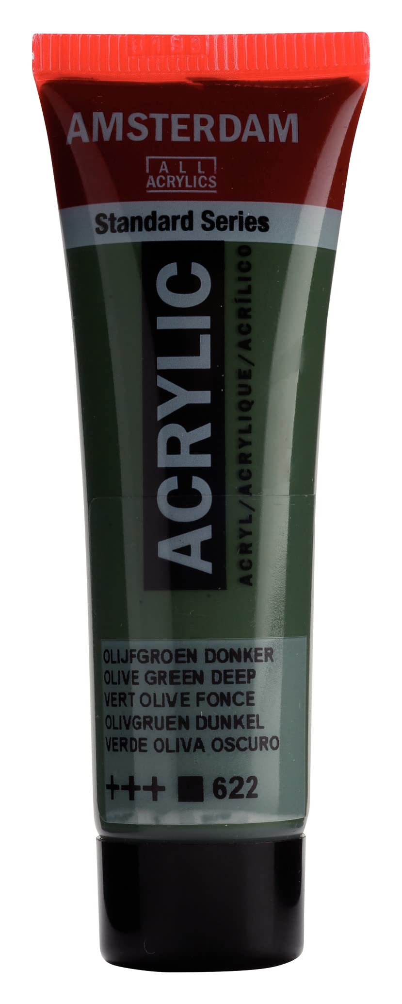 Amsterdam Standard Series Acrylic Paint Tube - Olive Green Deep 622-20 ml - Opaque - Excellent Lightfastness - High-Quality Pigments - Versatile - Smooth Application