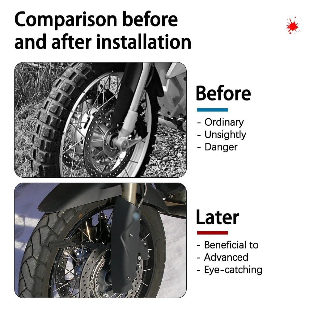 Adatto per moto BMW R1200GS / ADV tutti gli anni Copertura protettiva per protezione ammortizzatore forcella anteriore protezione forcella