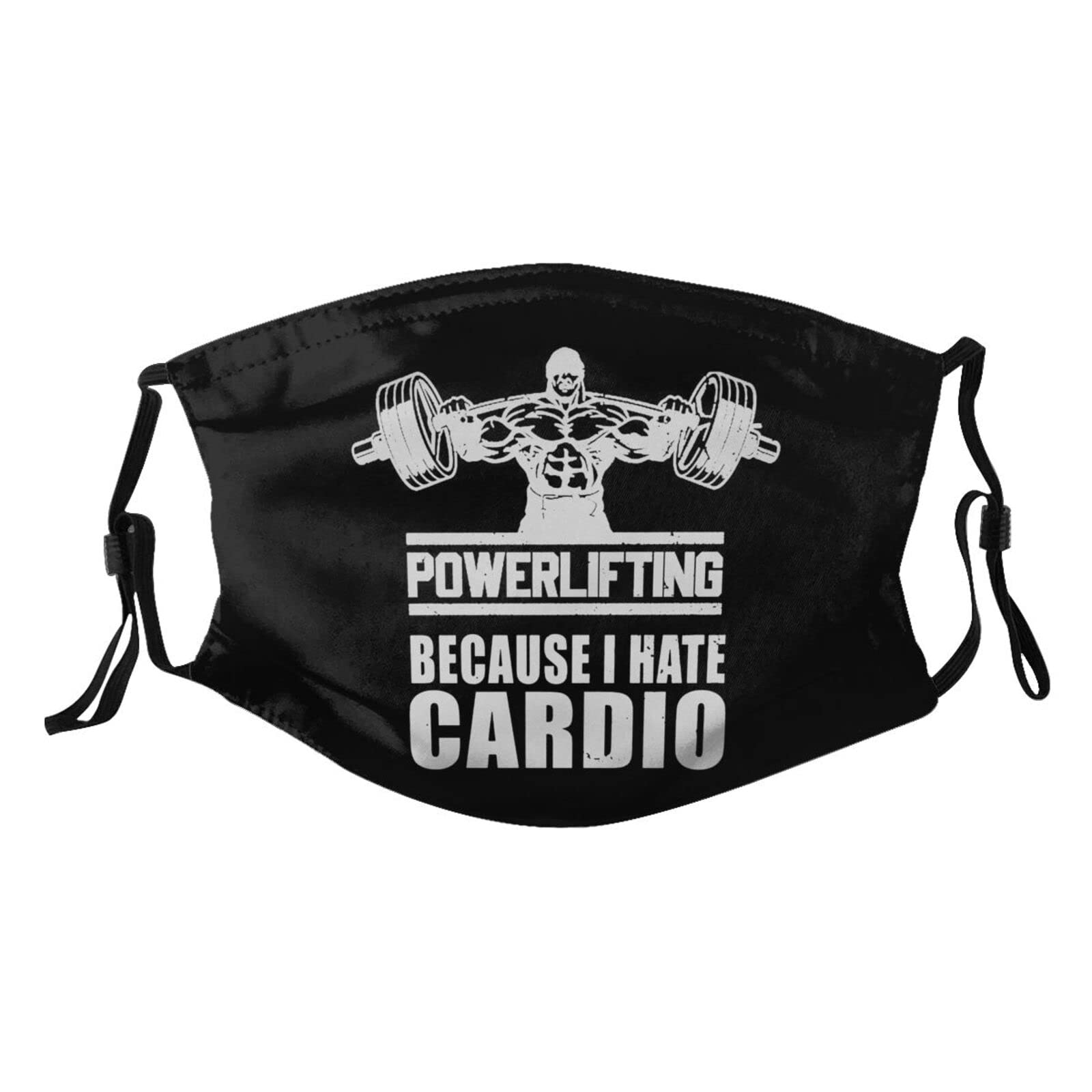 Powerlifting Because Adult Dust Mask Adjustable Dust Face with 2 Filter0