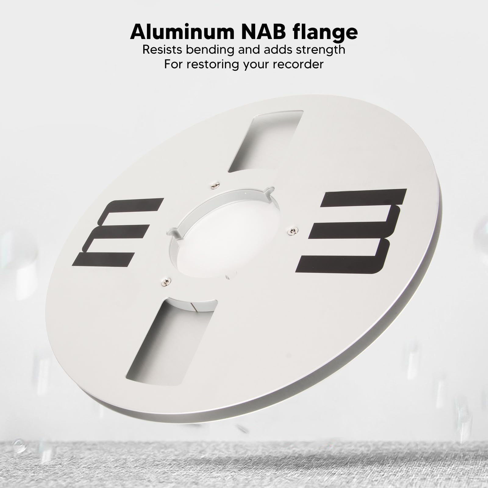Aufwickelspule, 1/4 10 Zoll Leere Bandspule, Universelles Offenes Bandspulen-Tonband-Leerspulen-Öffnungsmaschinenteil aus Aluminiumlegierung für Reel-to-Reel-Kassettenspieler