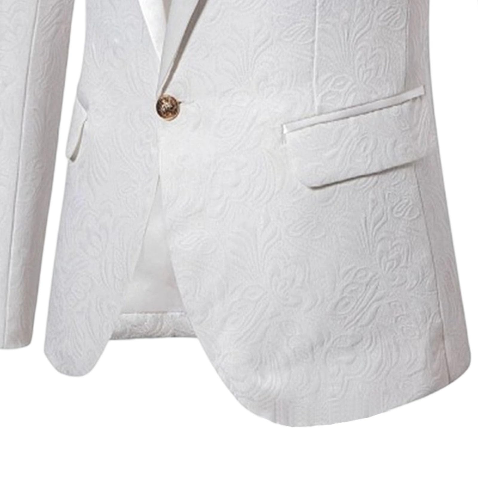 Veste de smoking cachemire à 1 bouton pour homme, coupe classique, jacquard, sport, cachemire, blazer de mariage pour homme