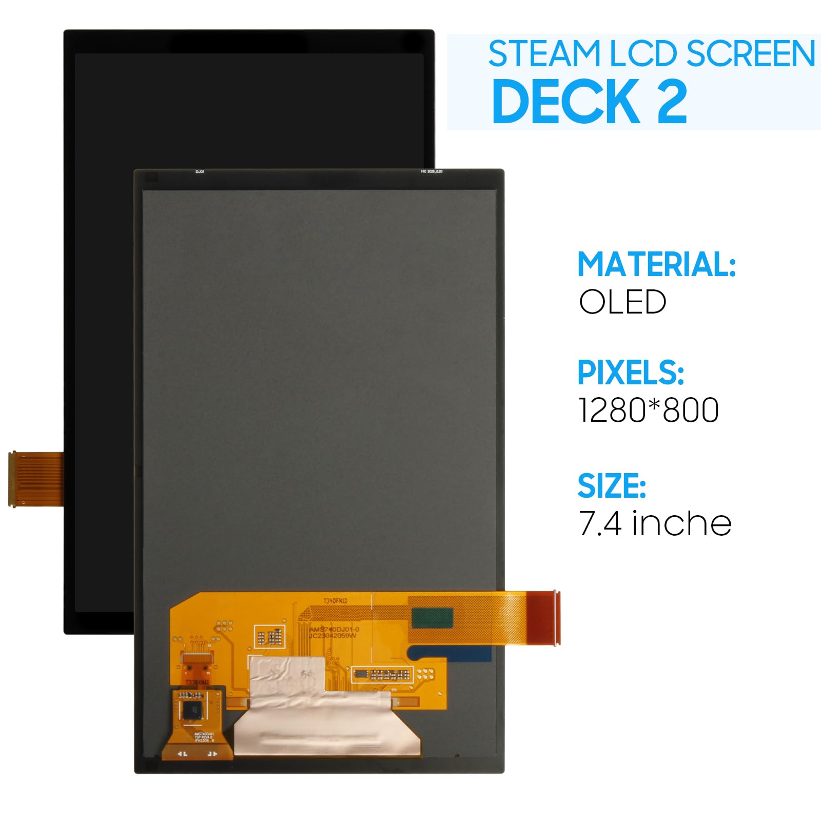Amazon.com: OLED for Steam Deck 2 LCD Display 7.4” 1280