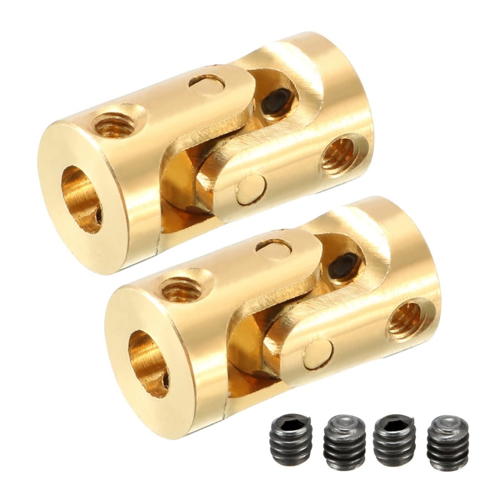 Universal Joints 2pcs 6mm To 6mm Shaft Coupling U Joint Coupler Connector For DIY Models Cars Ships Robots