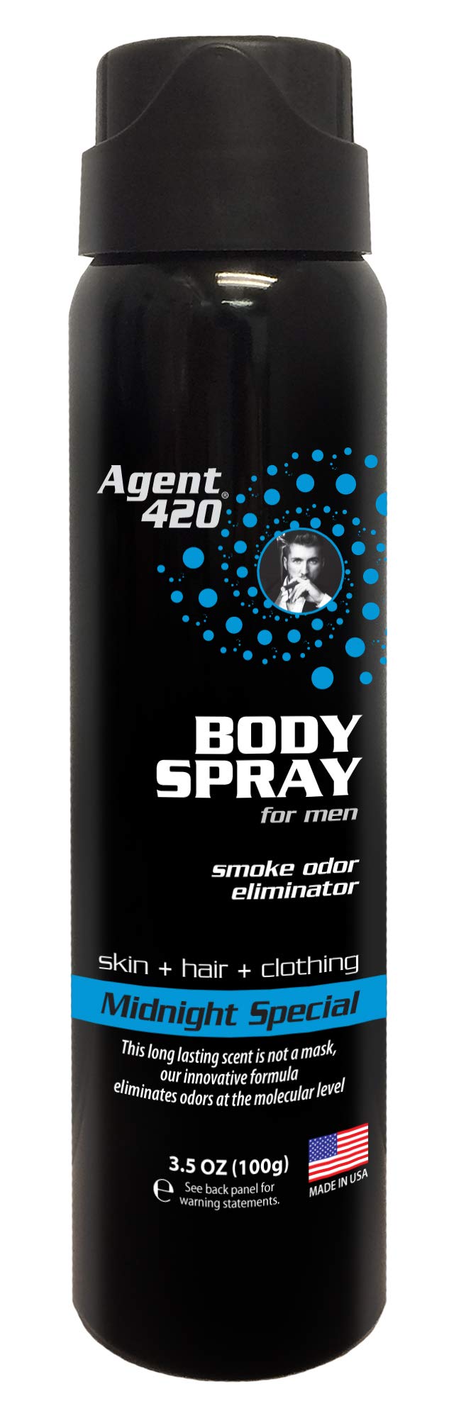 Daily Fragrance Body Spray - Long Lasting, Breaks Down and Destroys Smoke Odor at The Molecular Level - Eliminates Odors from Hair, Body and Clothes - 3.5 oz Spray (1 Pack, Midnight Special)