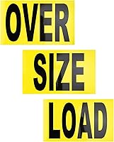Vista 8 de Señales de carga de gran tamaño para camiones, señal de advertencia magnética de gran tamaño profesional de carga ancha para transporte seguro, 12 x