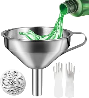 Geeetech Resin Funnel, 3D Stainless Steel Resin Filter, Funnel with Strainer, Perfect for Filtering SLA/DLP/LCD Resin 3D Printer UV Resin,3D Printing Liquid, 3D Resin Printer Accessories