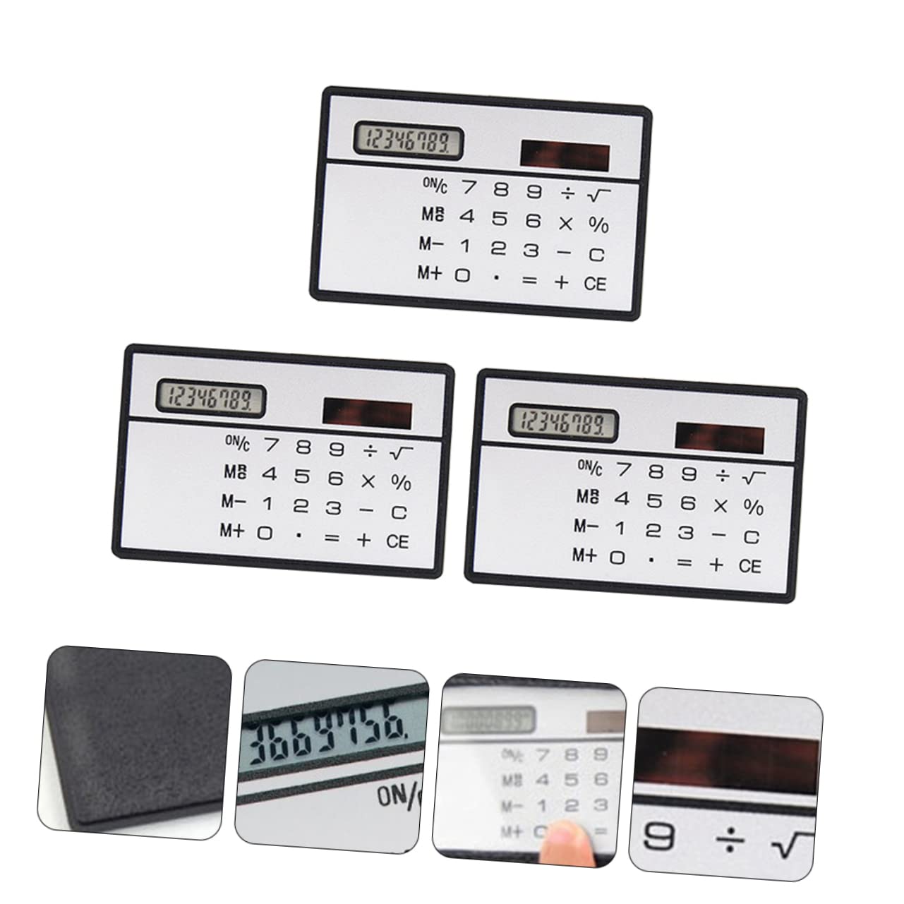 DOITOOL 1 Set Solar Calculator Calculator Thin Scientific School Mini School Supplies Digital Calculating Tool Portable Calculating Tool Plastic