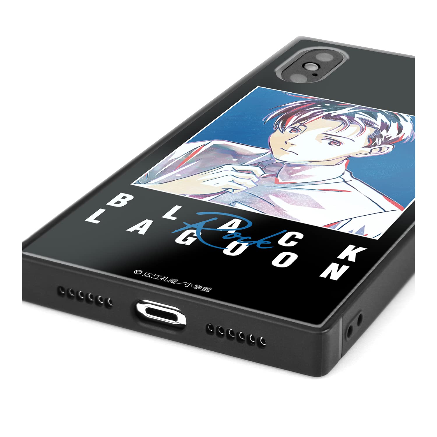 Amazon.co.jp: BLACK LAGOON ロック Ani Art スクエア強化ガラスiPhone