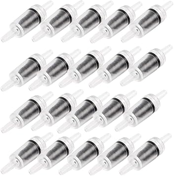 Check Valve for Aquarium Air Pump 20 Pieces,One Way Non-Return Check Valve