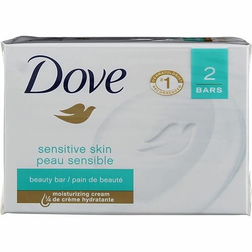 Miniatura 1 de Dove Sensitive Skin - Barra de belleza hipoalergénica sin perfume de 4 onzas, 2 unidades (paquete de 8)