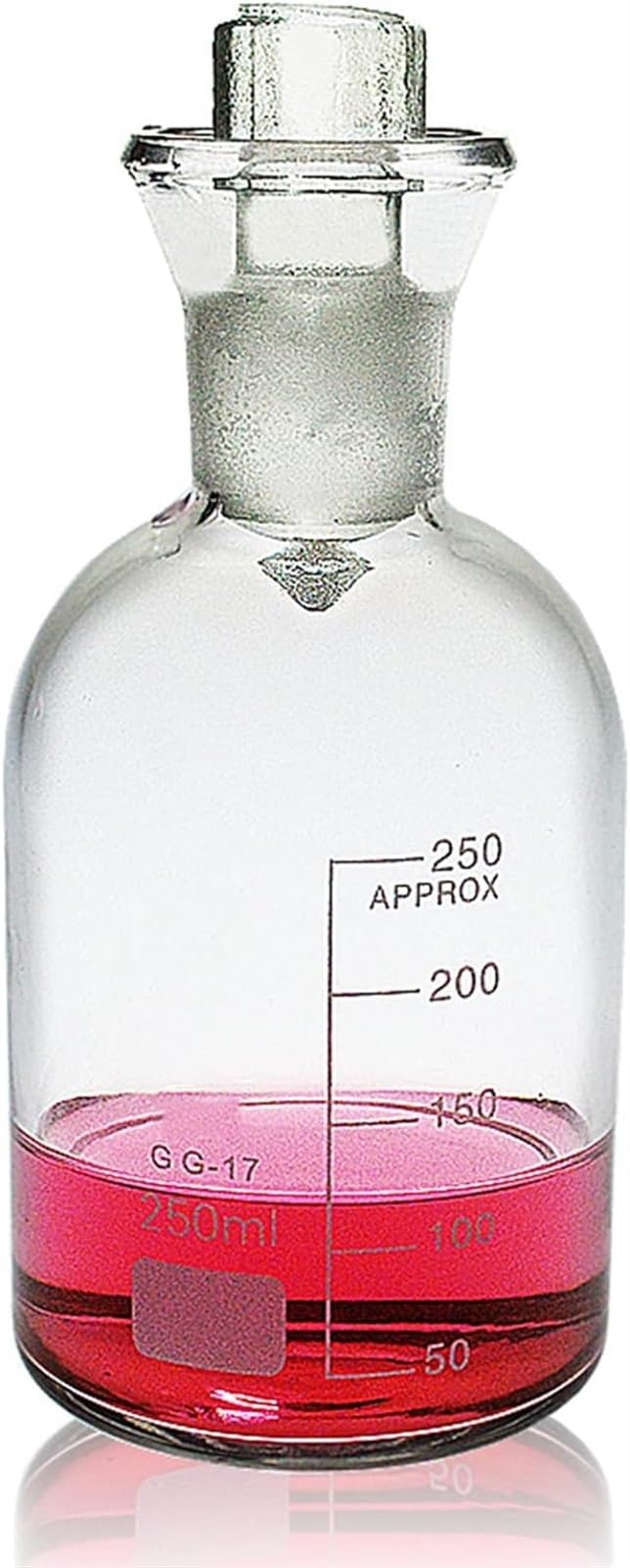 VERIMP 2 Stück 250 Ml Glas-Flasche For Gelösten Sauerstoff, Flasche For Gelösten Sauerstoff 250 Ml Glas-Abwasserflasche, Wasserprobenflasche, BSB-Kultur Mit Wasserdichtung, Abwasserprobenahme