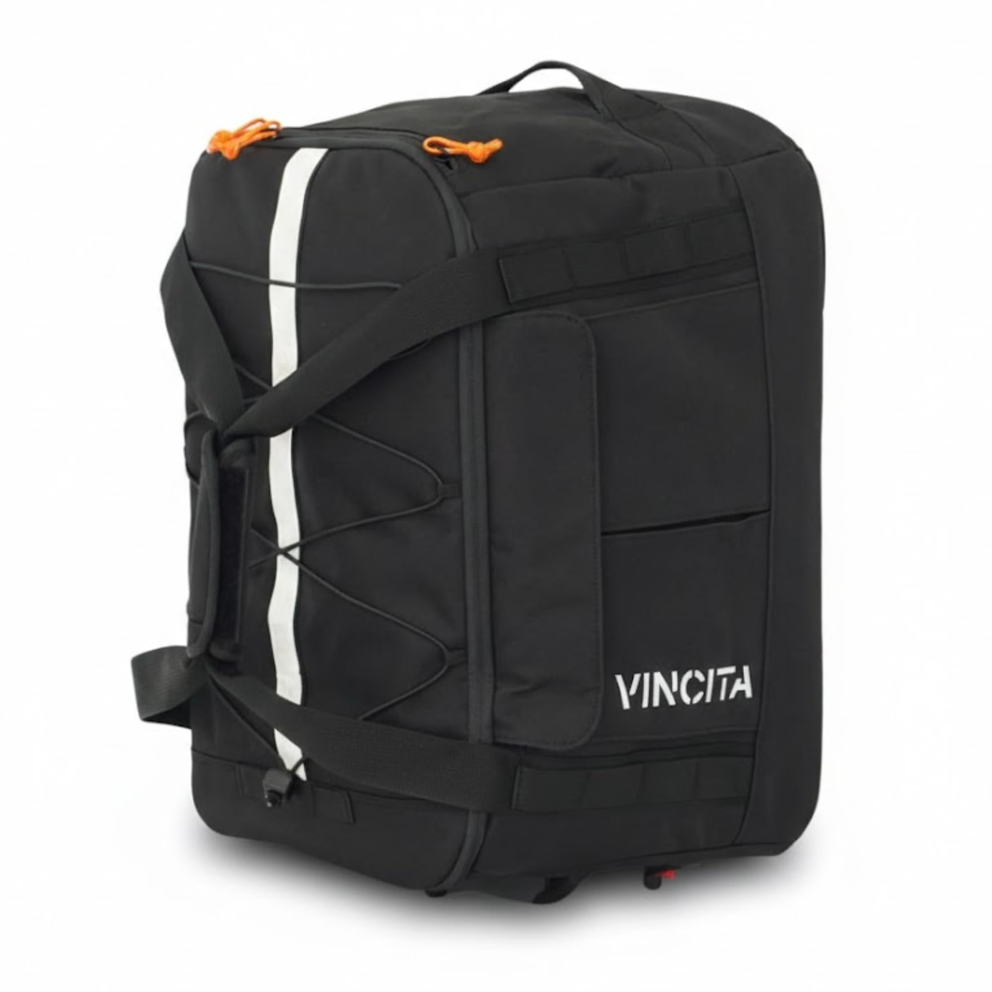 Vincita Voyage B.D.R. Borsa per bici pieghevole, zaino, borsone da portapacchi Combo con KLICKfix UniKlip 2.0 37L, impermeabile, design versatile, colore nero
