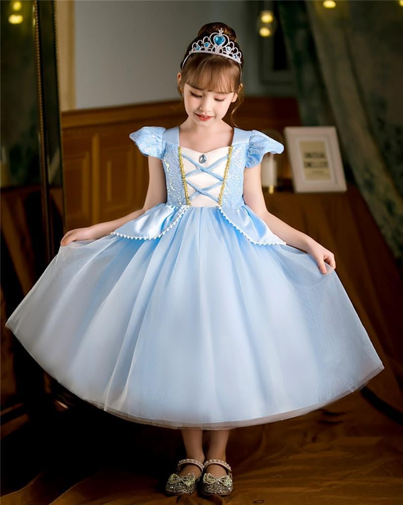 Dressy Daisy Toddler Little Girls Princess Fancy Dress Halloween Costume Birthday Party Gown with Accessories Size 2T to 10 - Image 6