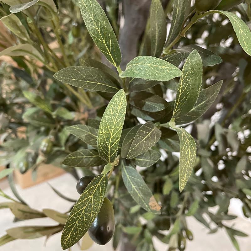 Albero Artificiale Finto ulivo olivoso Finto Seta Finta pianta di olivo pianta Finta Piante in Finto Ufficio casa Soggiorno Arredamento 2m