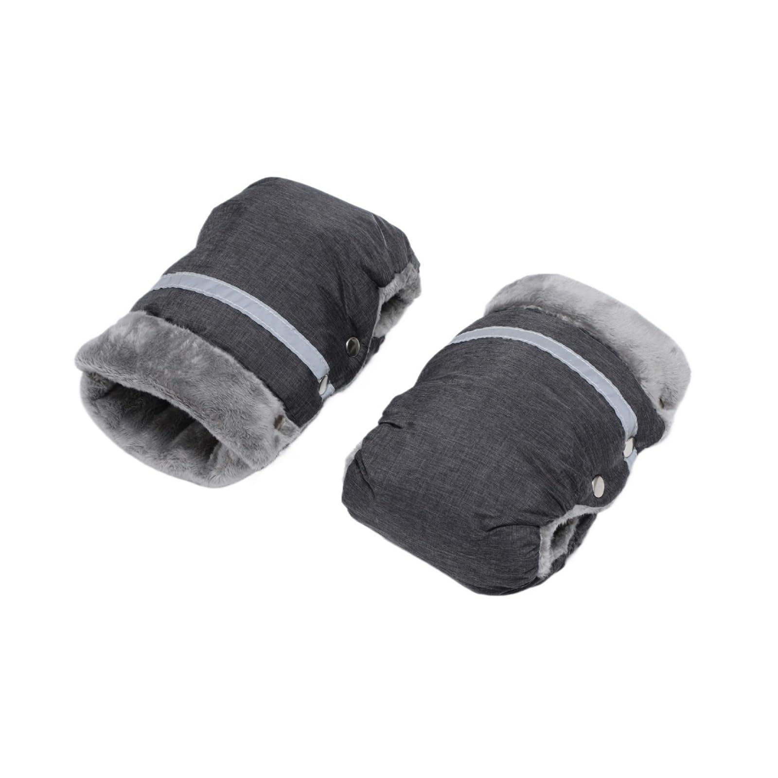 Guanti Passeggino Scaldamani for passeggino, guanti invernali spessi e caldi, resistenti all'acqua, universali(Gray)
