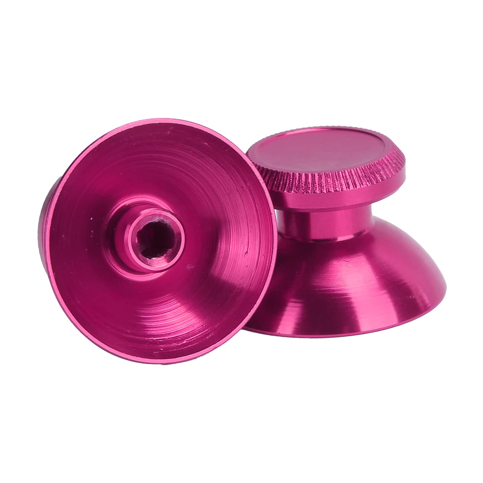 Zestaw Metalowych Przycisków ze Stopu Aluminium do Kontrolera do PS4, Przyciski ABXY Bullet + Kciuki Analogowy Uchwyt na Kciuk + Chromowany D-pad do PS4, Zamiennik Joysticka do PS4(Czerwona róża)