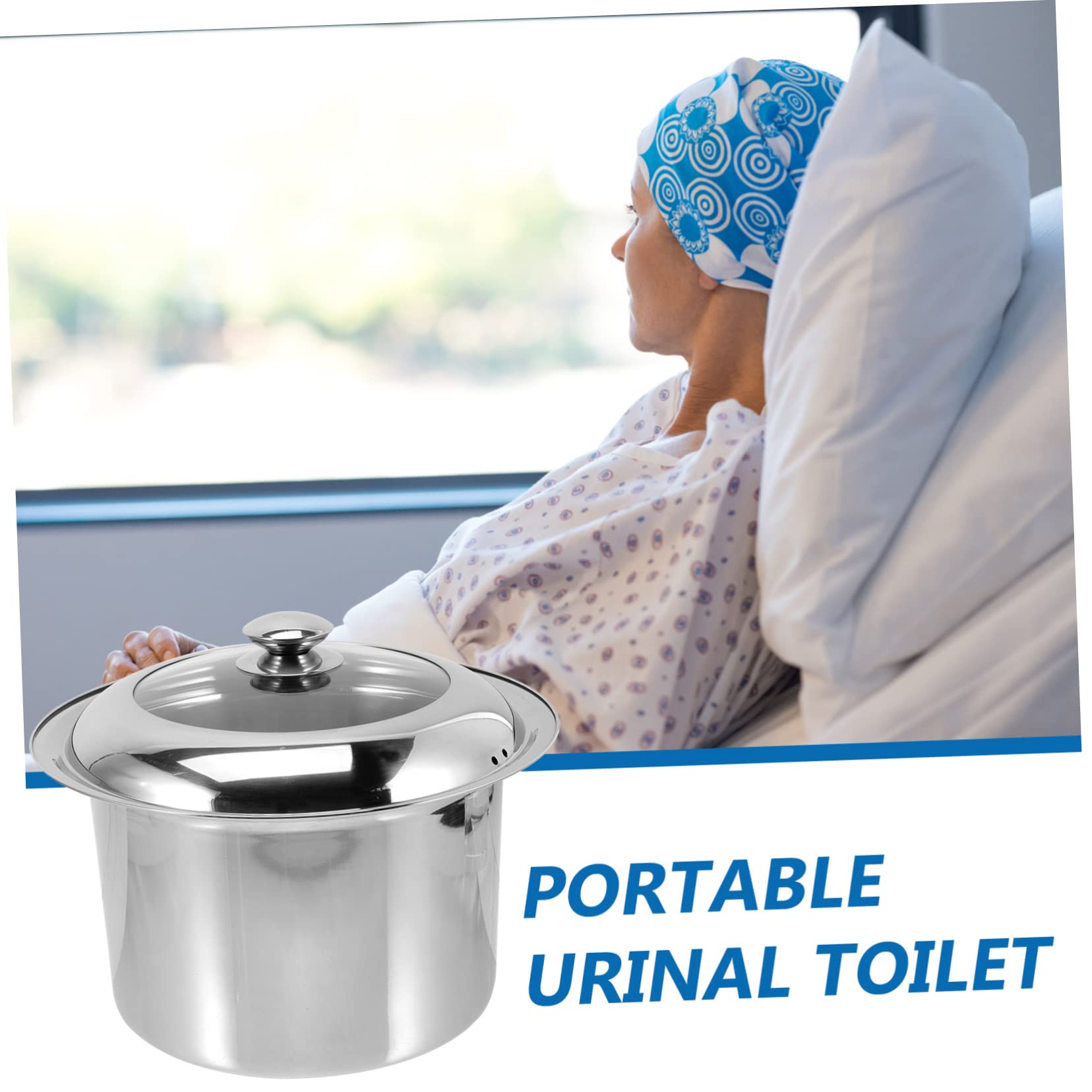 Orinal Infantil de Acero Inoxidable Tapa, 1 Pieza para Uso Doméstico
