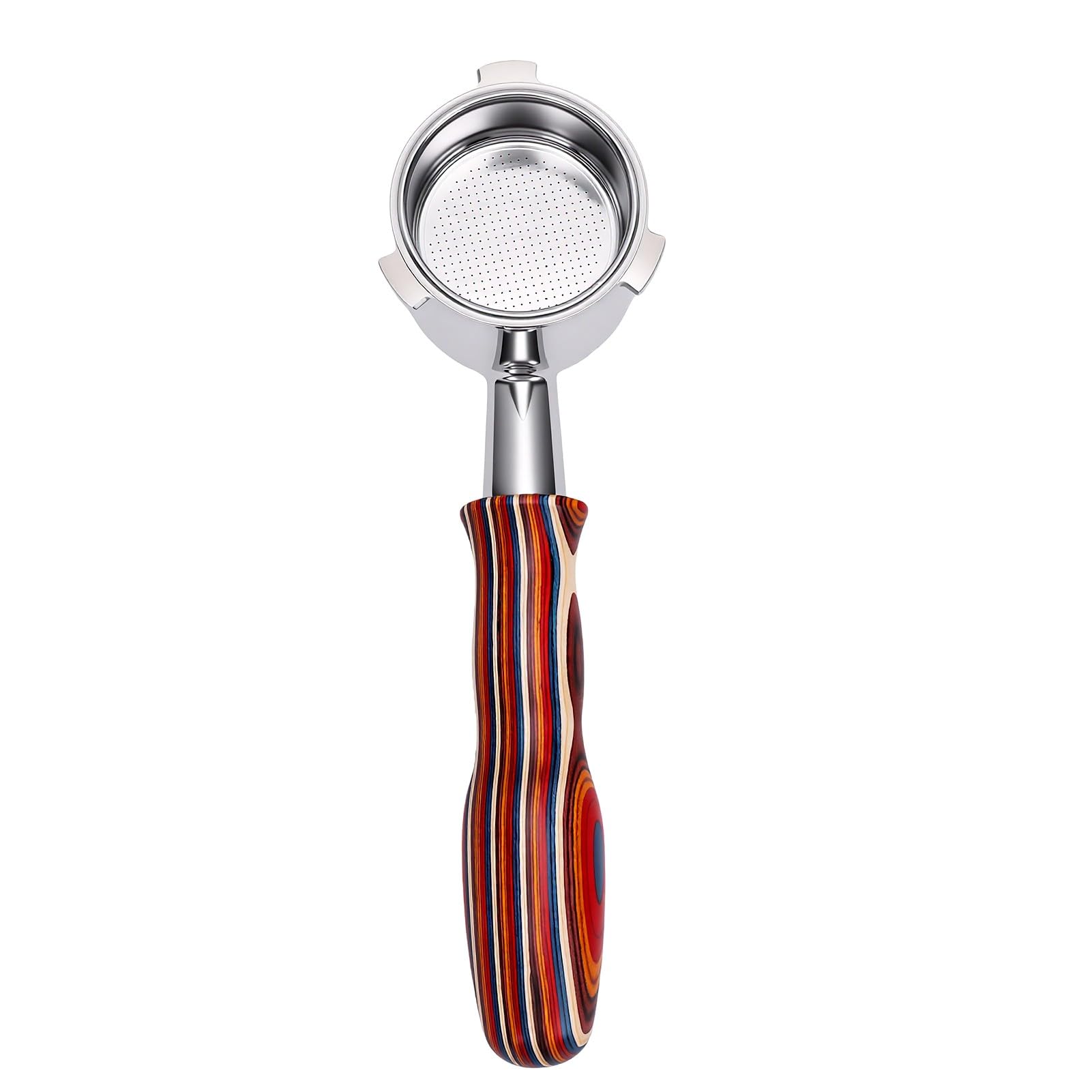 BRRNOO Manico in Legno di Betulla per Portafiltro 51mm, Portafiltro per