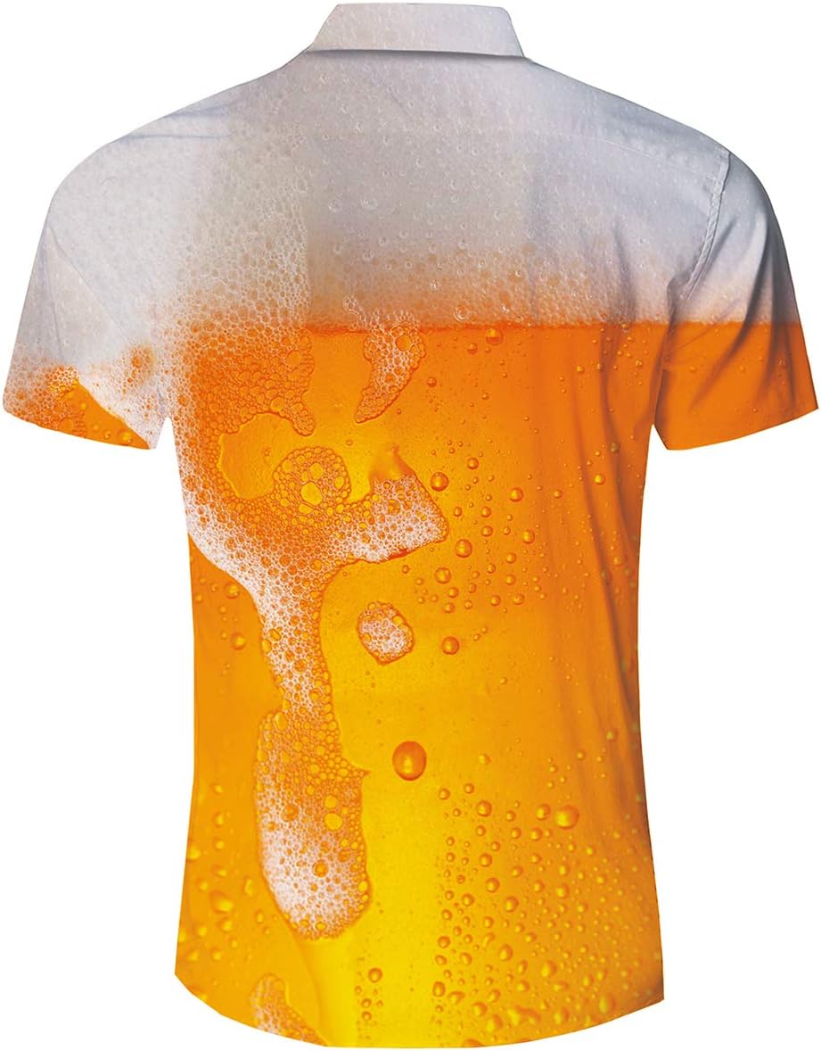 TUONROAD Hawaiihemd Herren 3D Funky Shirt Hemd Herren Kurzarm Button Down Freizeithemden Hawaii Hemd Männer M-XXL - Image 2