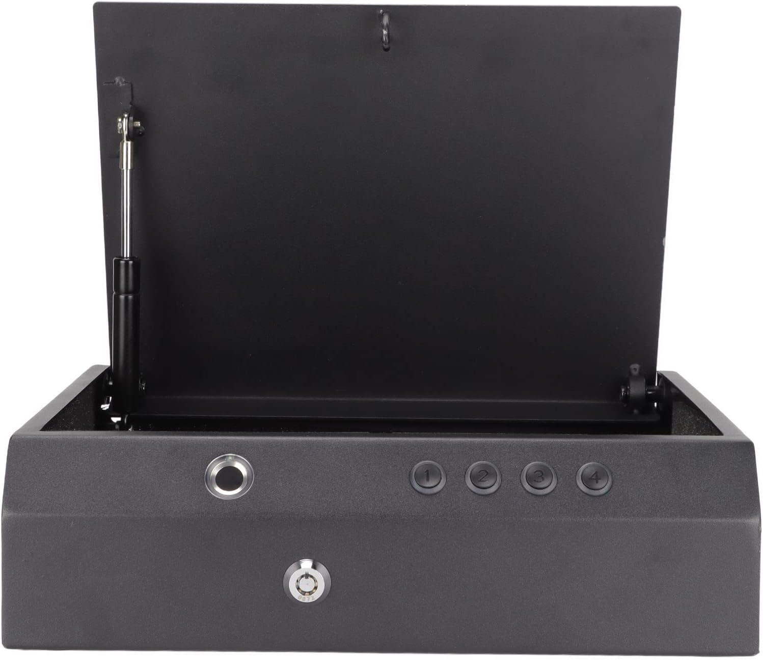BTERSecurity Safe Box, 20Sets Fingerprints 6 Digit Password Plum Lock Mechanical Lock Cylinder Digital Safe Impact Resistant Door Lock Anti Theft Cold Rolled Steel Biometric Fingerprint Storage Box