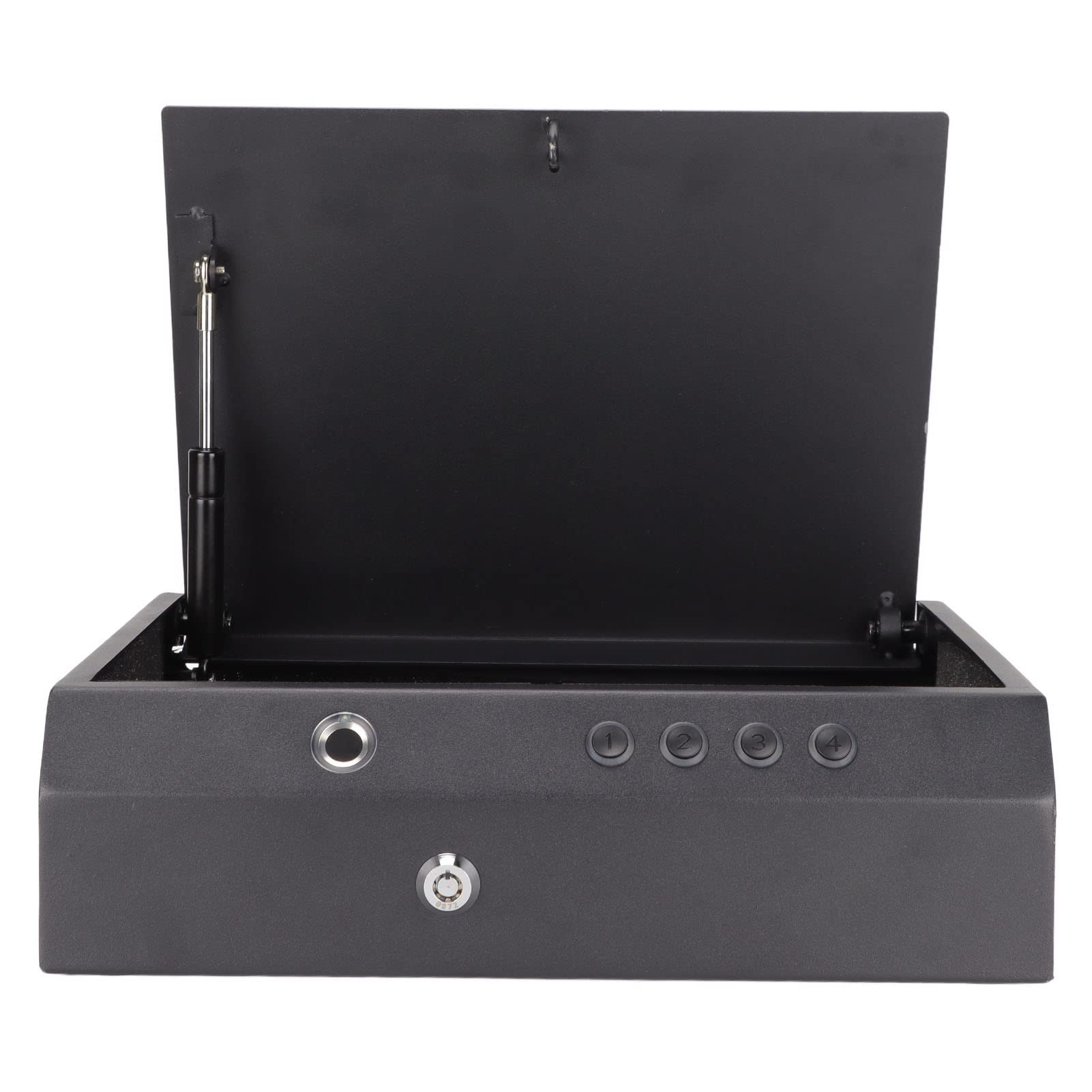 BTERSecurity Safe Box, 20Sets Fingerprints 6 Digit Password Plum Lock Mechanical Lock Cylinder Digital Safe Impact Resistant Door Lock Anti Theft Cold Rolled Steel Biometric Fingerprint Storage Box