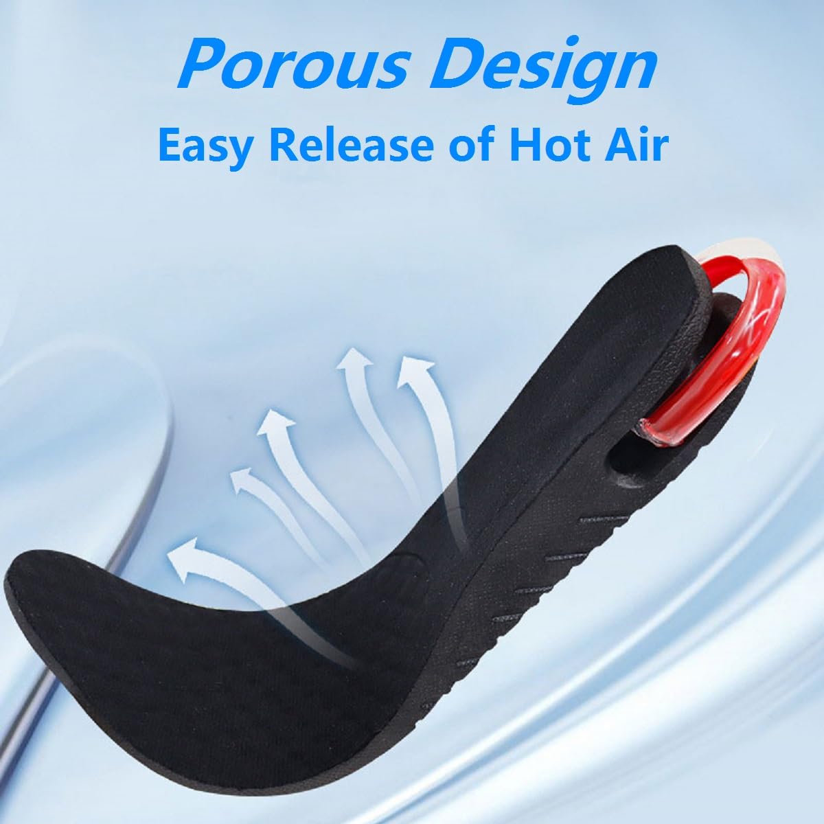 Plantillas Altura Hombre y Mujer, Plantillas para Aumentar Altura, Plantillas Alzas Para Zapatos, 3-7.5cm Plantillas de Zapatos con Cojín de Aire Elevadores Talón Ajustable Plantillas Altura