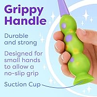 Vista 3 de Trueocity Paquete de 2 cepillos de dientes para niños, cerdas suaves y contorneadas, cabezales de cepillo de tamaño infantil (3 a 10 años) - Ventosa