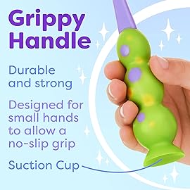 Trueocity Kids Toothbrush 2 Pack - Soft Contoured Bristles - Child Sized Brush Heads (3-10 Year Old) - Suction Cup for Fun & Easy Storage - Girl & Boy Set (2-Pack, Multi-Color)