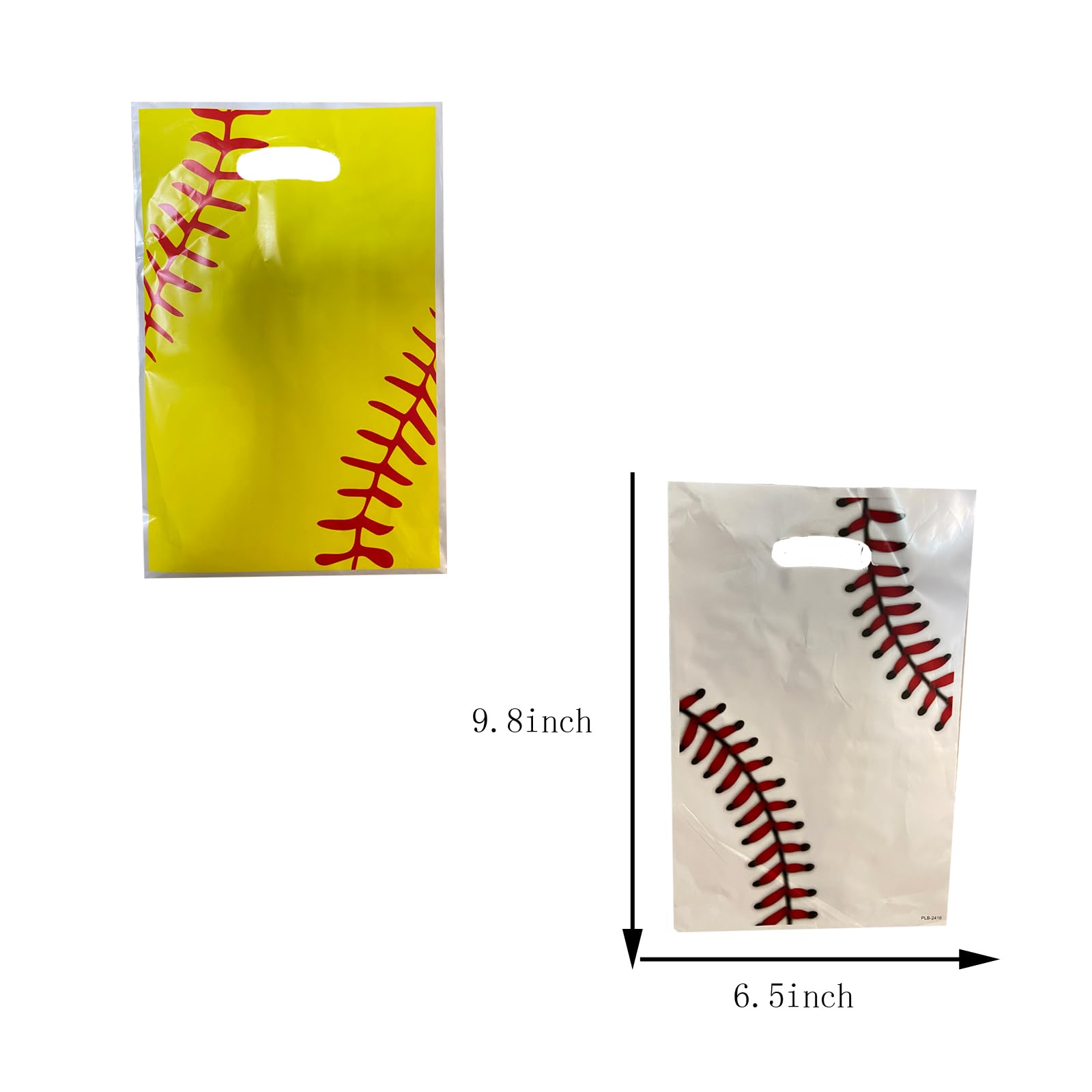 Baseball Print Paper Goody Bags Boerni Baseball Gift Bags With Handles 12PCS, Sports Theme Baseball Party Favor Bags For Kids Adult Team - Goodie Candy Snack Treat Paper Bags For Birthday Party