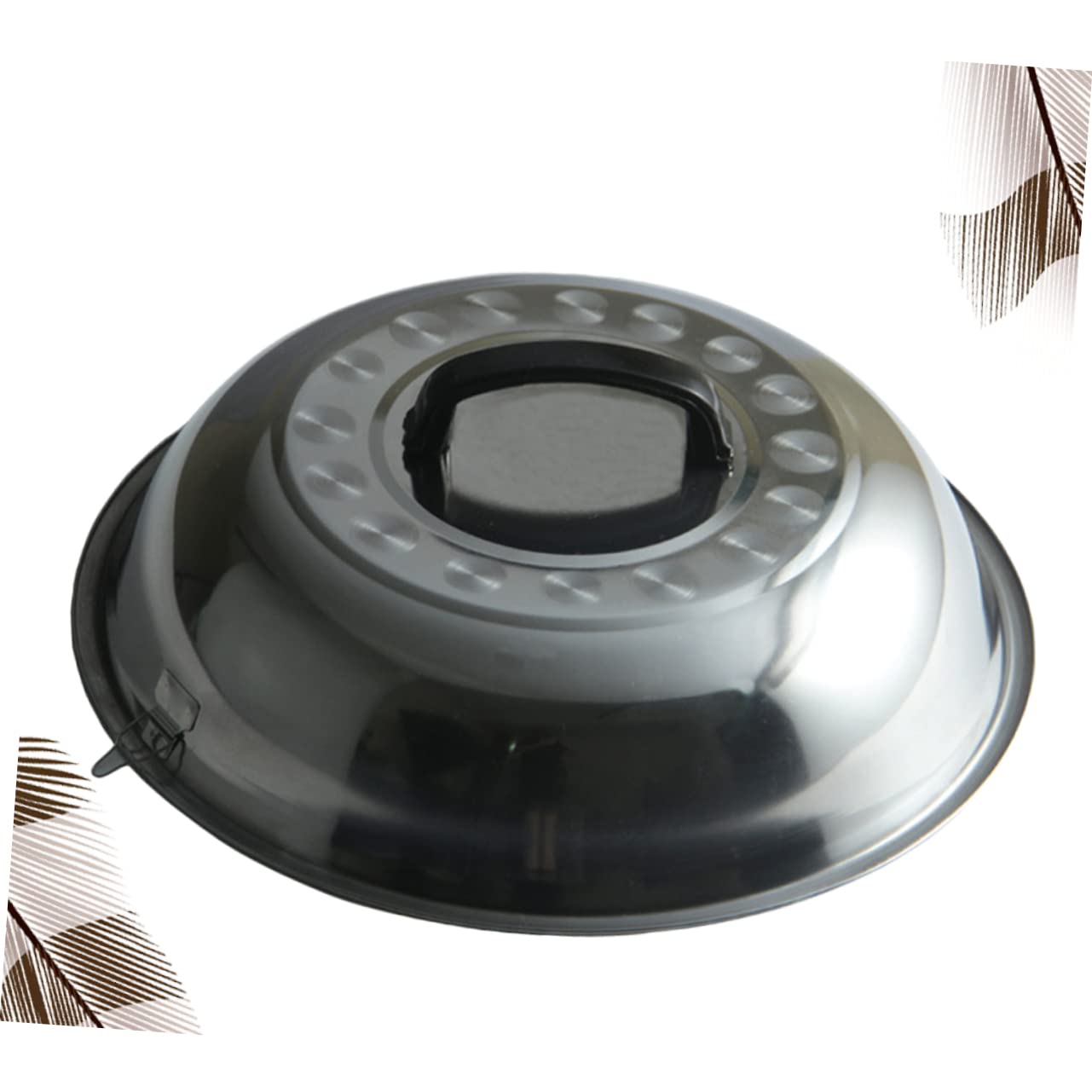 Garneck Coperchio Per Pentola Con Manico 34 Cm in Acciaio Inox Anti-schizzi Per Utensili Da Cucina Per Casa E Ristorante