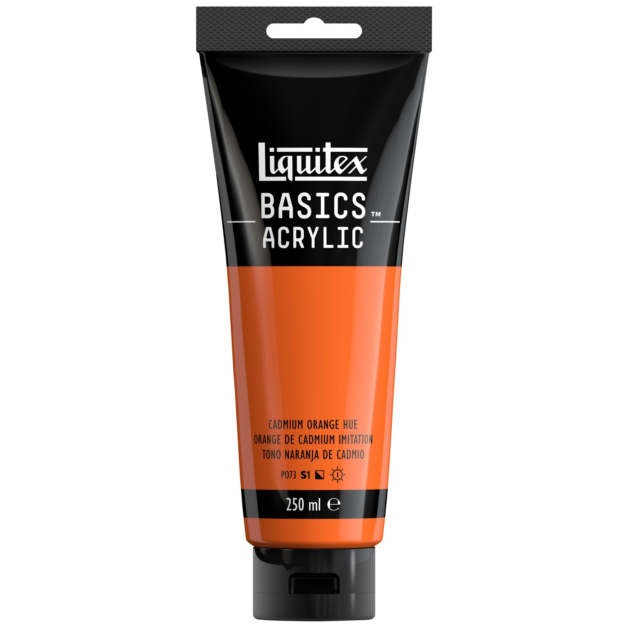 LIQUITEX Basics Acrylic Paint, Cadmium Orange Hue, 250 ml Tube