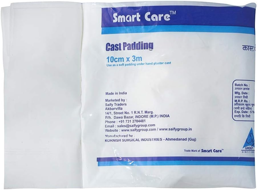 Cast Padding 10 Cm,3 Meter (Pack Of 12) | Cast Padding - 10 cm (White)
