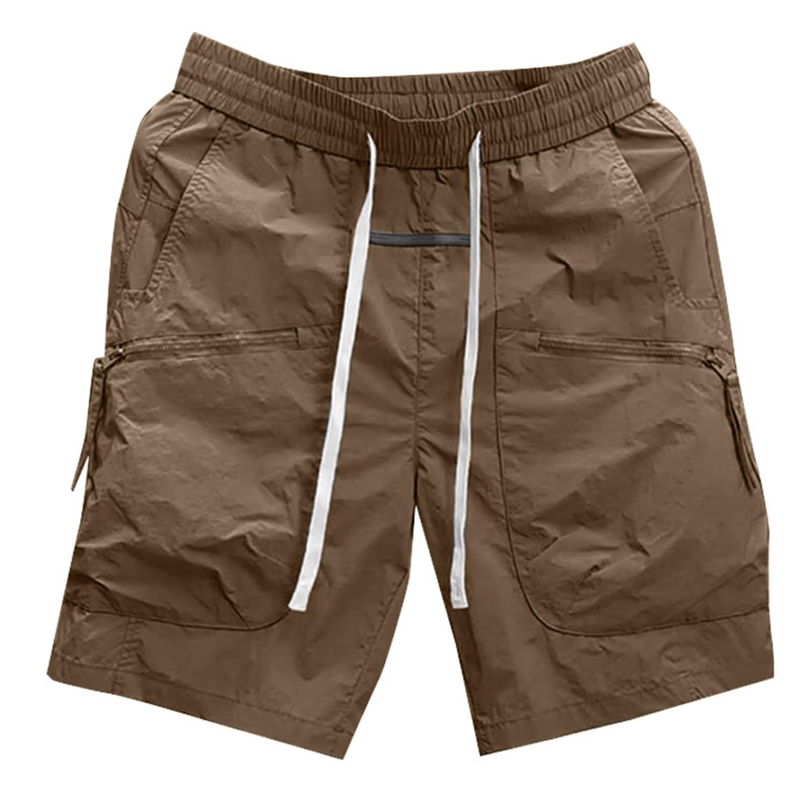 Short de travail uni classique multipoches pour homme actif - 8