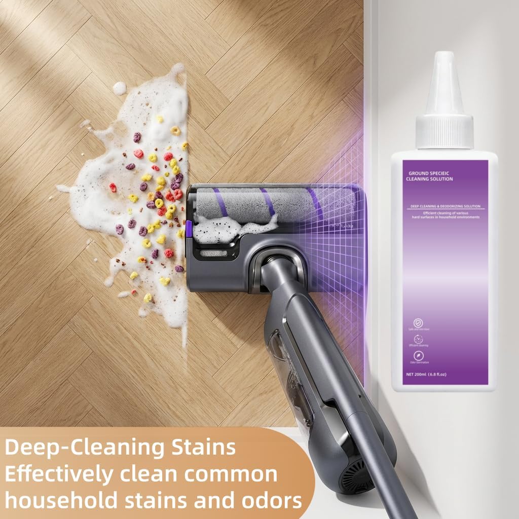 Floor Cleaning Solution 200ML Compatible For Narwal S10 Pro / S10+/S20 / S20 Pro / S20+/S30 / S30 Pro Wet Dry Vacuum,Floor Cleaning Solution for S10/S20 Pro/S30 Series,Deep Cleaning .(200ML×2)