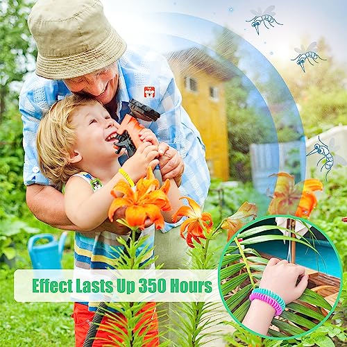 18 pack mosquito repellent bracelets with 60 pack mosquito patches deet-free insect amp bug repellent wrist bands for kids amp adults outdoor camping fishing traveling