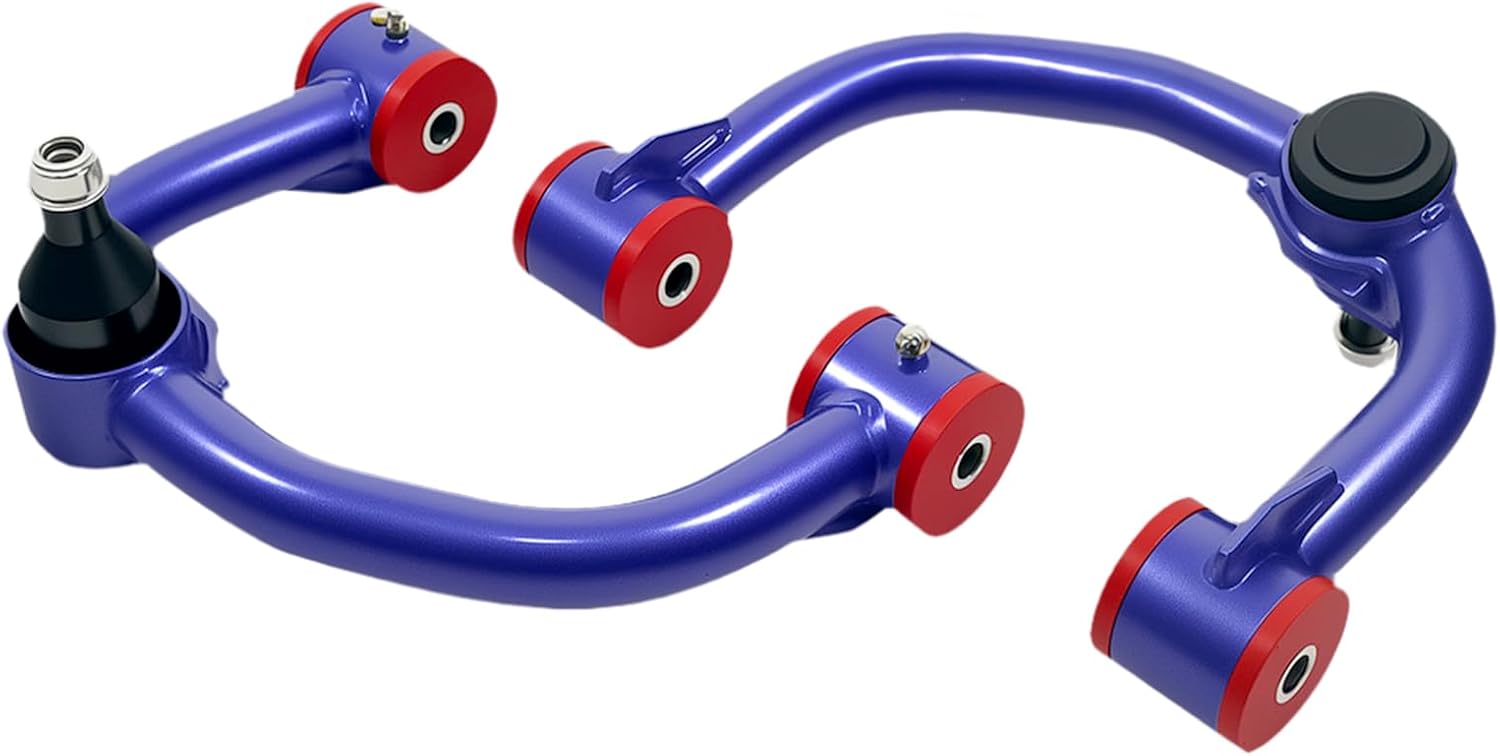 2-4" Upper Control Arms Compatible with 2004-2024 Ford F150, UCA Tubular Suspension Kit with Ball Joints & Polyurethane Bushing, Adjustable Lift Alignment Solution (Purple)