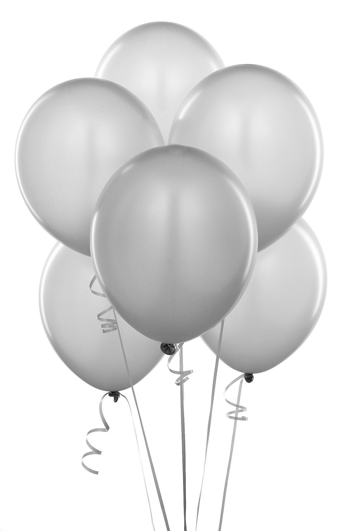 Silver Balloons 10 Pack, Large 12 Inch Thick Latex Biodegradable Helium Party Balloons for Birthday, Wedding, Baby Shower, Valentine's Day Events Decoration for Balloon Arch Garland