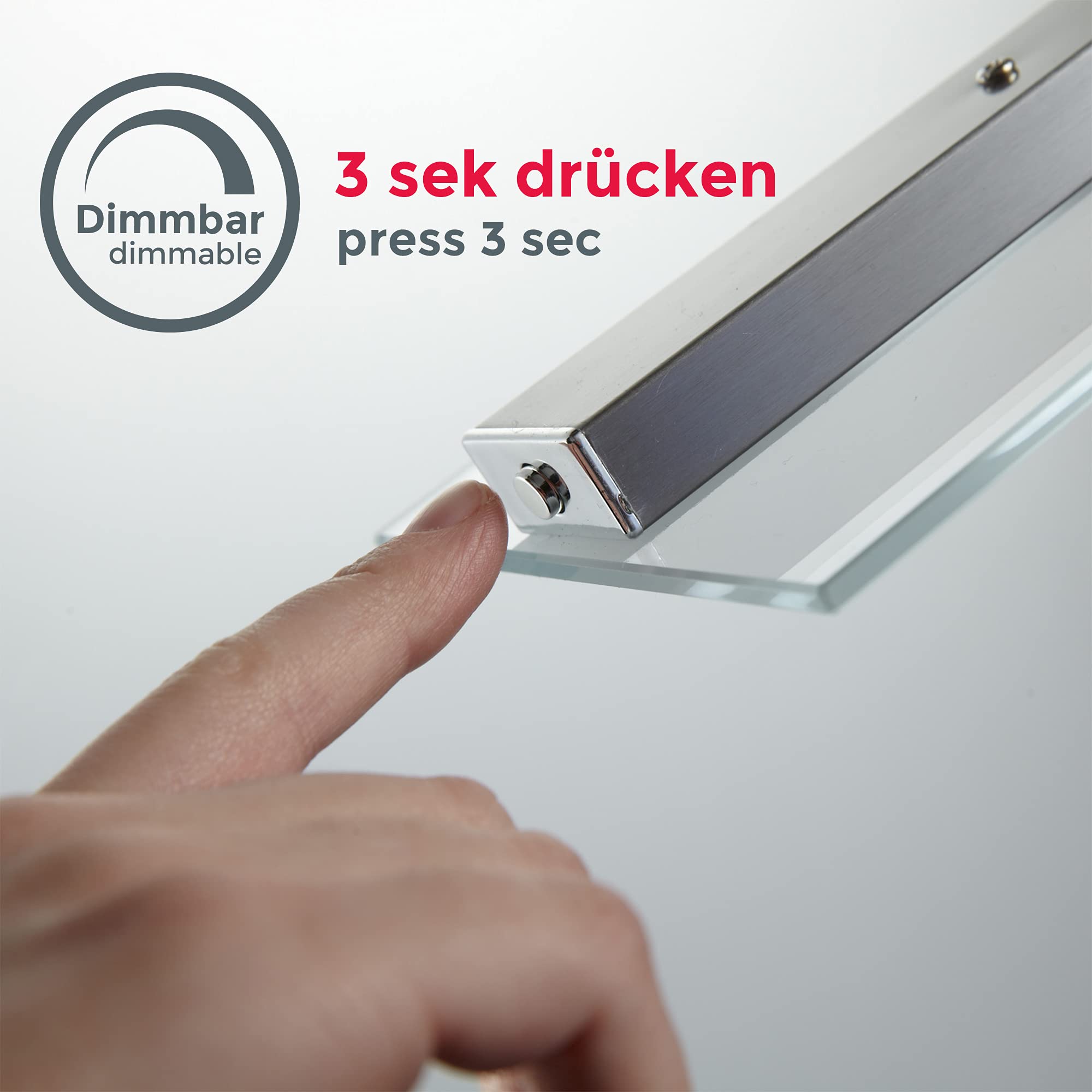 B.K.Licht - LED Pendelleuchte stufenlos höhenverstellbar, dimmbar via Touch, warmweiße Lichtfarbe, Hängeleuchte, Hängelampe Esstisch, Esszimmerlampe hängend, Wohnzimmerlampe, 85x175 cm, Matt-Nickel